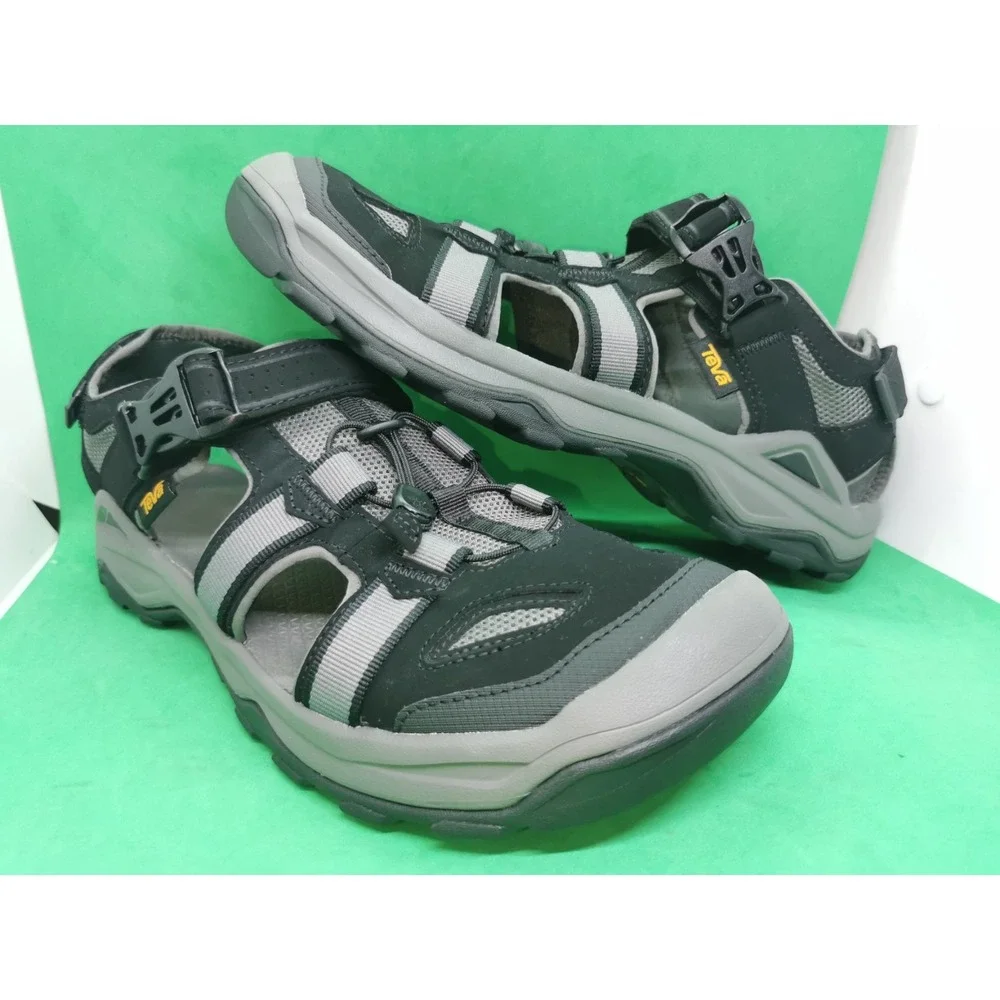 TEVA OMNIUM 2 BLACK STRAP TRAIL HIKING SPORT MEN'S SANDALS SIZE US 13